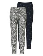 Name It Nkfvivian 2P Aop Legging Grå