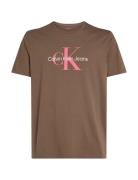 Calvin Klein Jeans Ss Hero Monologo Tee 30S Khaki Green