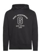 GANT Graphic Sweat Hoodie Svart