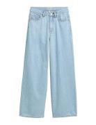 Tom Tailor Wide Leg Denim Pants Blå