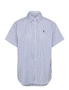 Polo Ralph Lauren Over Fit Striped Cotton Shirt Marinblå