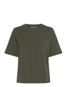 Weekday Perfect Boxy T-Shirt Khaki Green