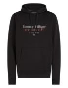 Tommy Hilfiger Hilfiger Center Stack Hoody Svart