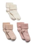 Mp Denmark Cotton Baby Socks - 3-Pack Rosa