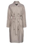 Vero Moda Vmdoreensoffy Long Trenchcoat Ent Beige