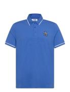 Original Penguin Golf Ss Heritage Piped Polo Blå