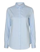 Selected Femme Slfromie Ls Fitted Shirt Noos Blå