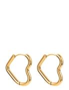 By Jolima Love Hoop Earring Guld