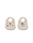 Liewood Tilda Printed Bib 2-Pack Kräm