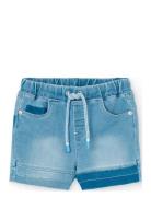 Boboli Knit Denim Bermuda Shorts Blå