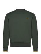 Fred Perry Crew Neck Sweatshirt Khaki Green