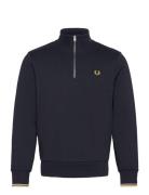 Fred Perry Half Zip Sweatshirt Marinblå