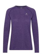 Odlo Odlo Essential Seamless T-Shirt Crew Neck L/S Lila