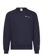 Champion Crewneck Sweatshirt Marinblå