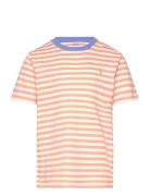 Ralph Lauren Kids Striped Cotton Jersey Tee Orange