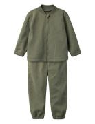 Name It Nmmmars Quilted Set Fo Khaki Green