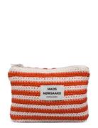 Mads Nørgaard Milli Crochet Stripe Pouch Röd