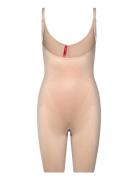 Spanx Spanxshape™ Invisible Open-Bust Mid-Thigh Bodysuit Beige