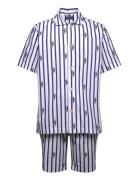 Polo Ralph Lauren Striped Cotton Pajama Set Blå