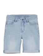 Indian Blue Jeans Denim Shorts Light Denim Blå