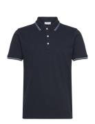 Lindbergh Polo Shirt With Contrast Piping Marinblå