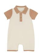 Fixoni Romper Ss Beige