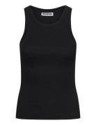 Weekday Ribbed Fitted Tank Top Svart