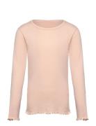 Copenhagen Colors Summer Pointelle Ls Tee Rosa