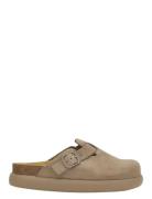 Scholl Sl Fae Chunky Suede Dark Beige Beige
