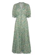 By Ti Mo Cotton Party Maxi Dress Grön