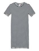 Vero Moda Girl Vmvio Ss Stripe Short Dress Jrsgirl Noos Multi/patterne...