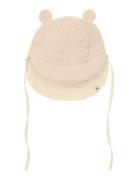 Huttelihut Summer Hat Ears Muslin Kräm
