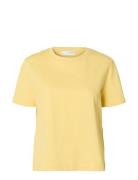 Selected Femme Slfessential Ss Boxy Tee Noos Gul