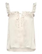 Lindex Top Pyjama Camisole Satin Vit