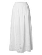 Selected Femme Slfdahlia Hw Ankle Broderi Skirt B Vit