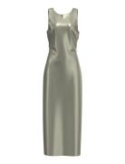 Selected Femme Slfselene Sl Cowl Back Midi Dress B Silver