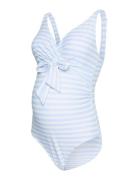 Mamalicious Mlkathy Tess Padded Swimsuit 2F Blå