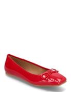 Bianco Biarose Karré Ballet Flat Faux Leather Röd