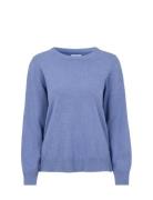 Newhouse Holly Cotton Sweater Blå