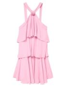 Vero Moda Vmfelicia Sl Ruffle Short Dress Exp Rosa