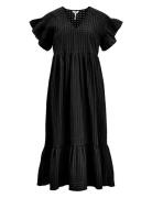 Object Objvita S/S Long Dress Rep Svart