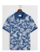 GANT Printed Ss Polo Blå