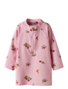 Name It Nmfzila 3/4 Uv Swim Top Rosa