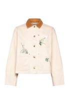 Scotch & Soda Workwear Jacket With Embroidery Kräm