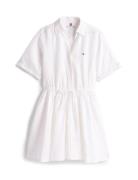 Tommy Hilfiger Ess Linen S/S Short Dress Vit