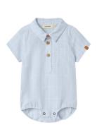 Lil'Atelier Nbmfrido Ss Loose Body Shirt Lil Blå