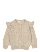 Petit Piao Cardigan Knit Pattern Beige