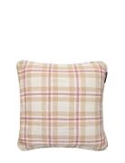 Lexington Home Checked Organic Heavy Cotton Pillow Cover Beige