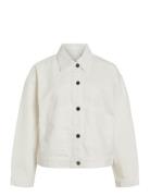 Vila Vipal L/S Denim Jacket/Bfs Vit