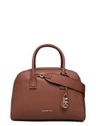 Michael Kors Md Zip Satchel Brun